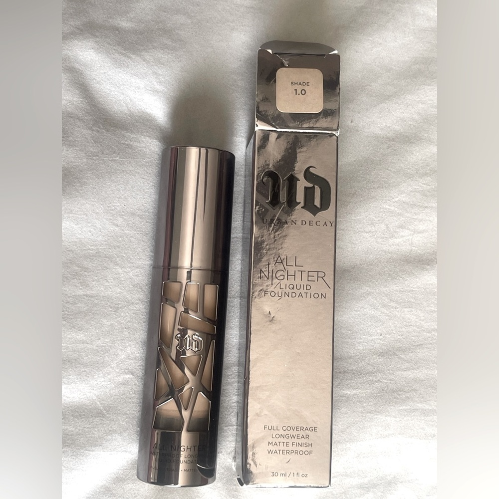 Urban Decay All Nighter Liquid Foundation Full Coverage Waterproof Matte # 1.0